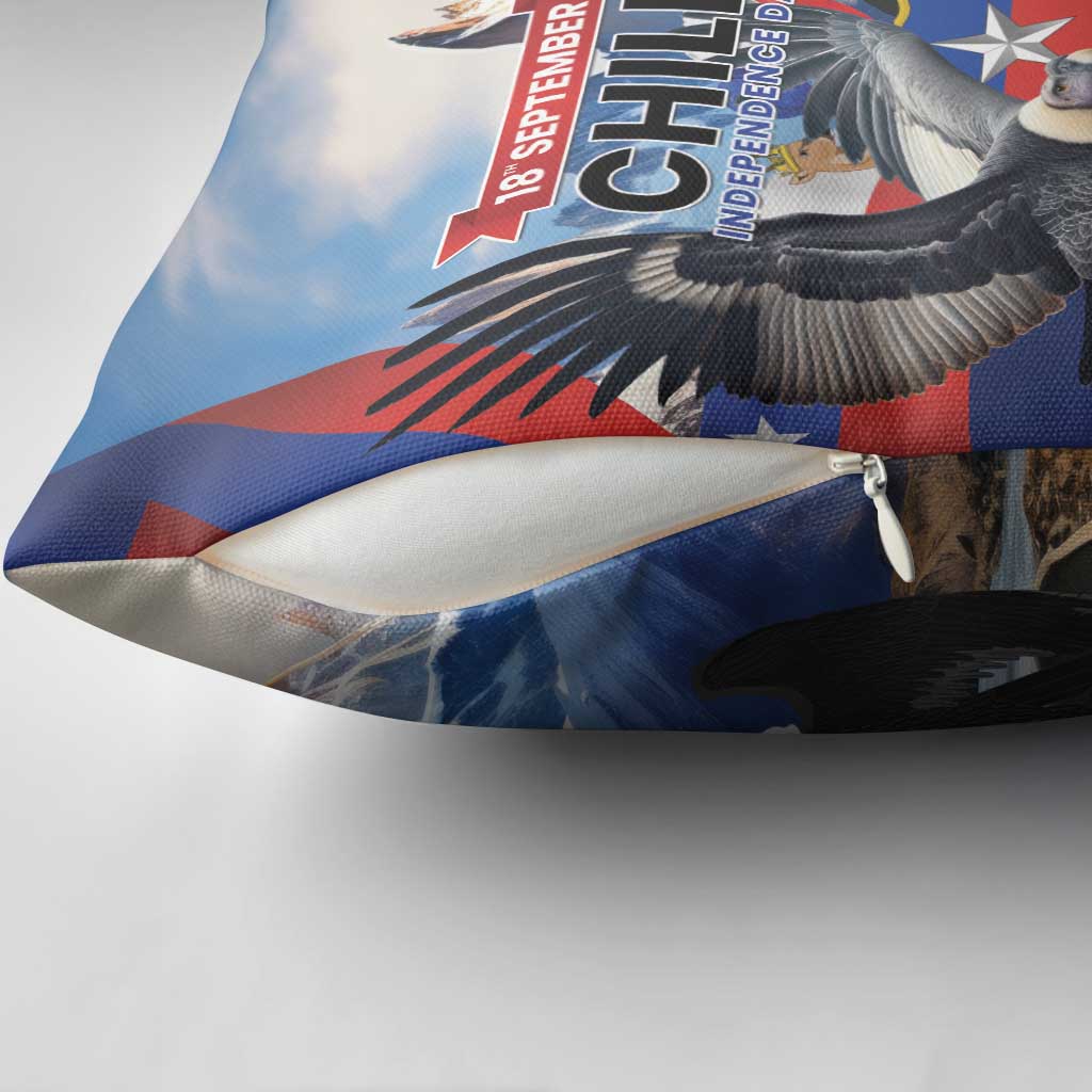 Chile Independence Day 18th September Pillow Cover Andean Condor Flying - Wonder Print Shop