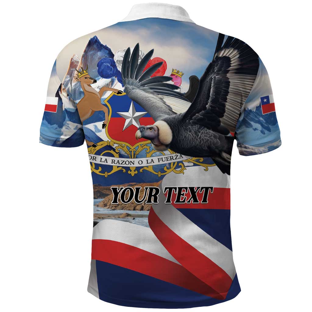 Personalized Chile Independence Day 18th September Polo Shirt Andean Condor Flying - Wonder Print Shop
