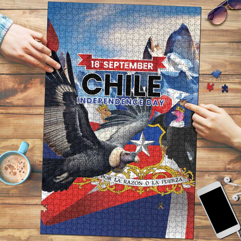 Chile Independence Day 18th September Puzzle Andean Condor Flying - Wonder Print Shop