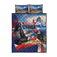 Chile Independence Day 18th September Quilt Bed Set Andean Condor Flying - Wonder Print Shop