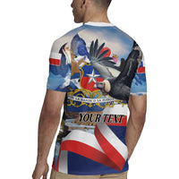 Personalized Chile Independence Day 18th September Rugby Jersey Andean Condor Flying - Wonder Print Shop
