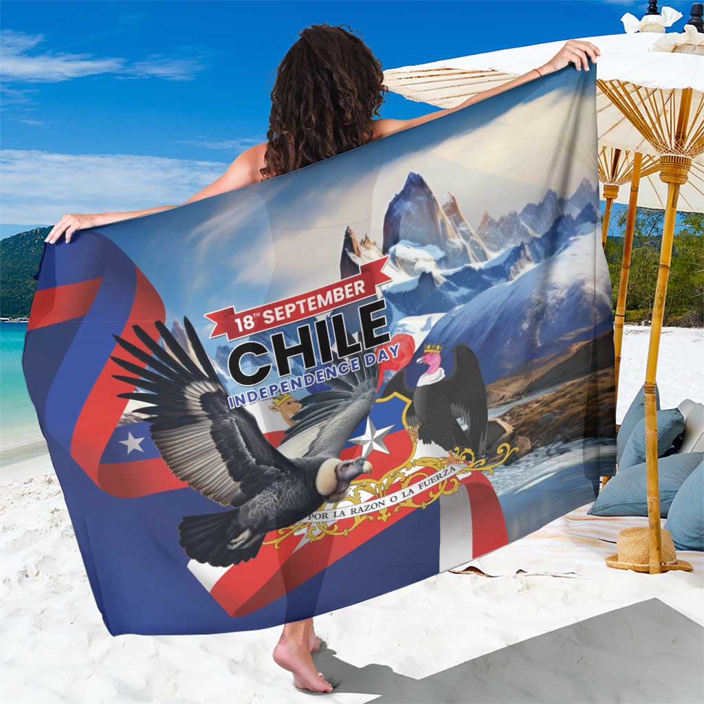 Chile Independence Day 18th September Sarong Andean Condor Flying - Wonder Print Shop