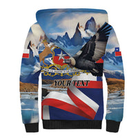 Personalized Chile Independence Day 18th September Sherpa Hoodie Andean Condor Flying - Wonder Print Shop