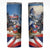 Personalized Chile Independence Day 18th September Skinny Tumbler Andean Condor Flying - Wonder Print Shop