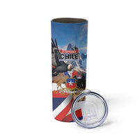 Personalized Chile Independence Day 18th September Skinny Tumbler Andean Condor Flying - Wonder Print Shop