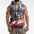 Personalized Chile Independence Day 18th September Sleeveless Zip Hoodie Andean Condor Flying - Wonder Print Shop