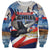 Personalized Chile Independence Day 18th September Sweatshirt Andean Condor Flying - Wonder Print Shop
