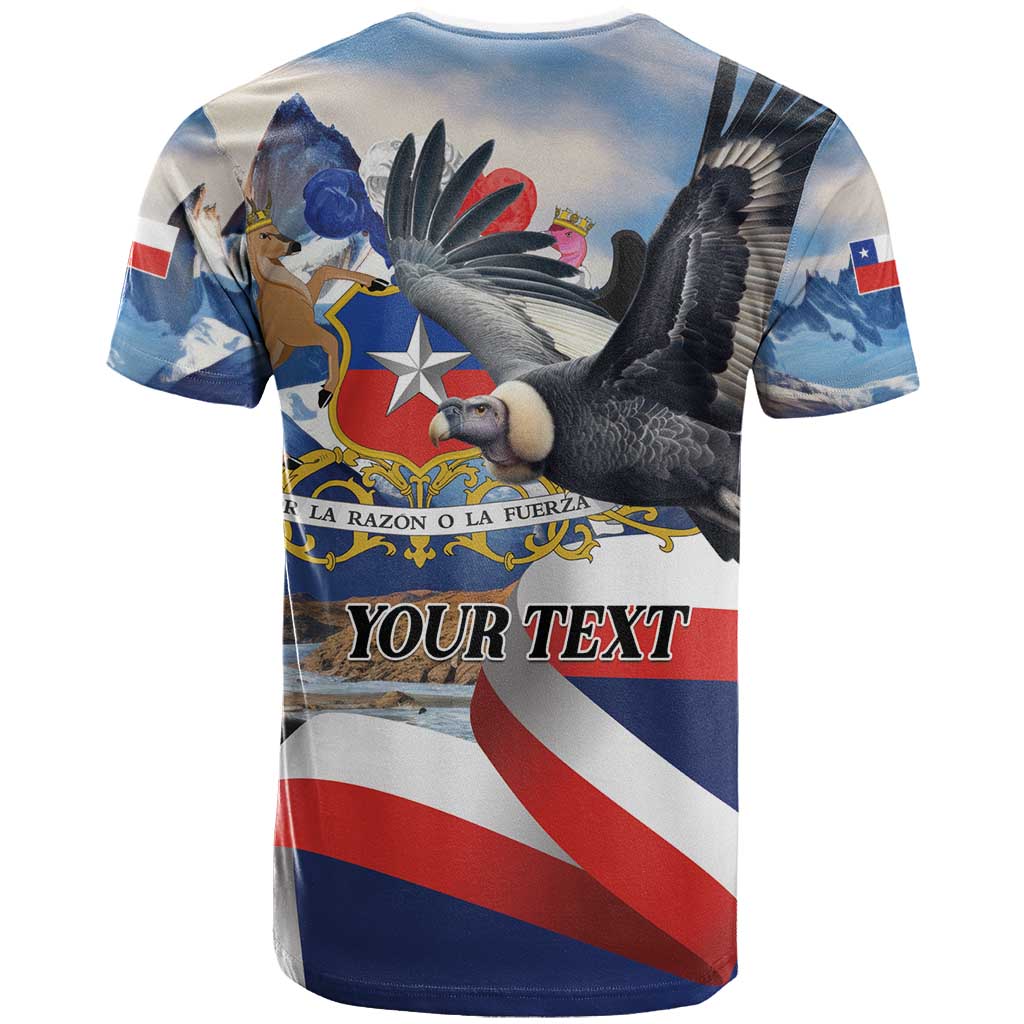 Personalized Chile Independence Day 18th September T Shirt Andean Condor Flying - Wonder Print Shop