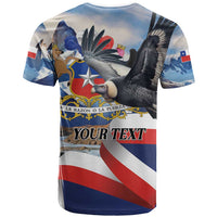 Personalized Chile Independence Day 18th September T Shirt Andean Condor Flying - Wonder Print Shop