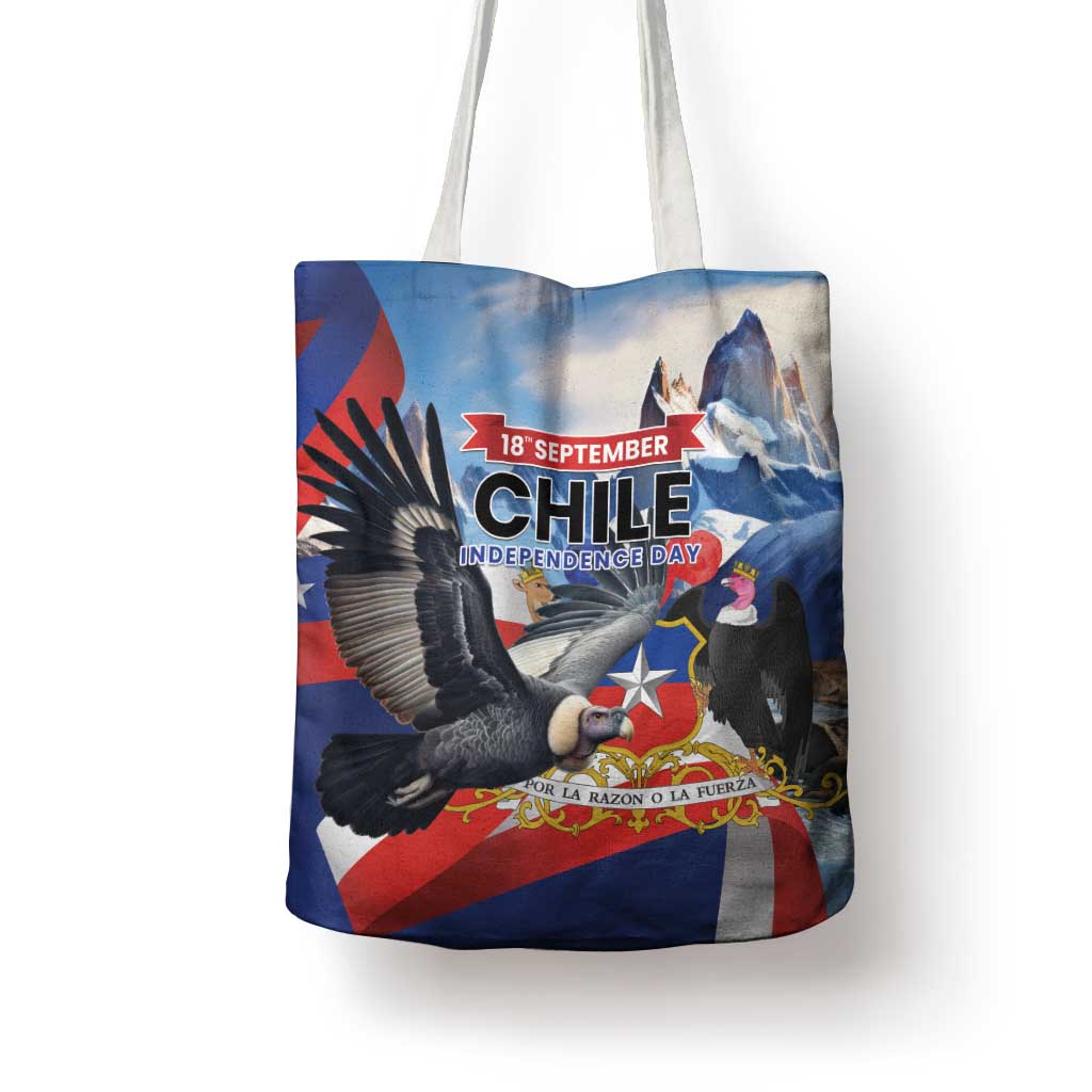 Chile Independence Day 18th September Tote Bag Andean Condor Flying - Wonder Print Shop