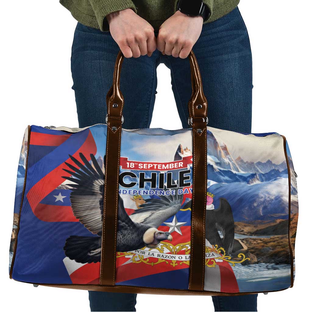 Chile Independence Day 18th September Travel Bag Andean Condor Flying - Wonder Print Shop