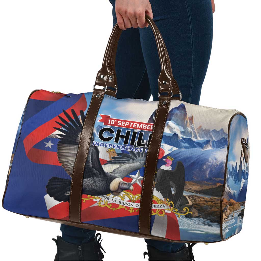 Chile Independence Day 18th September Travel Bag Andean Condor Flying - Wonder Print Shop