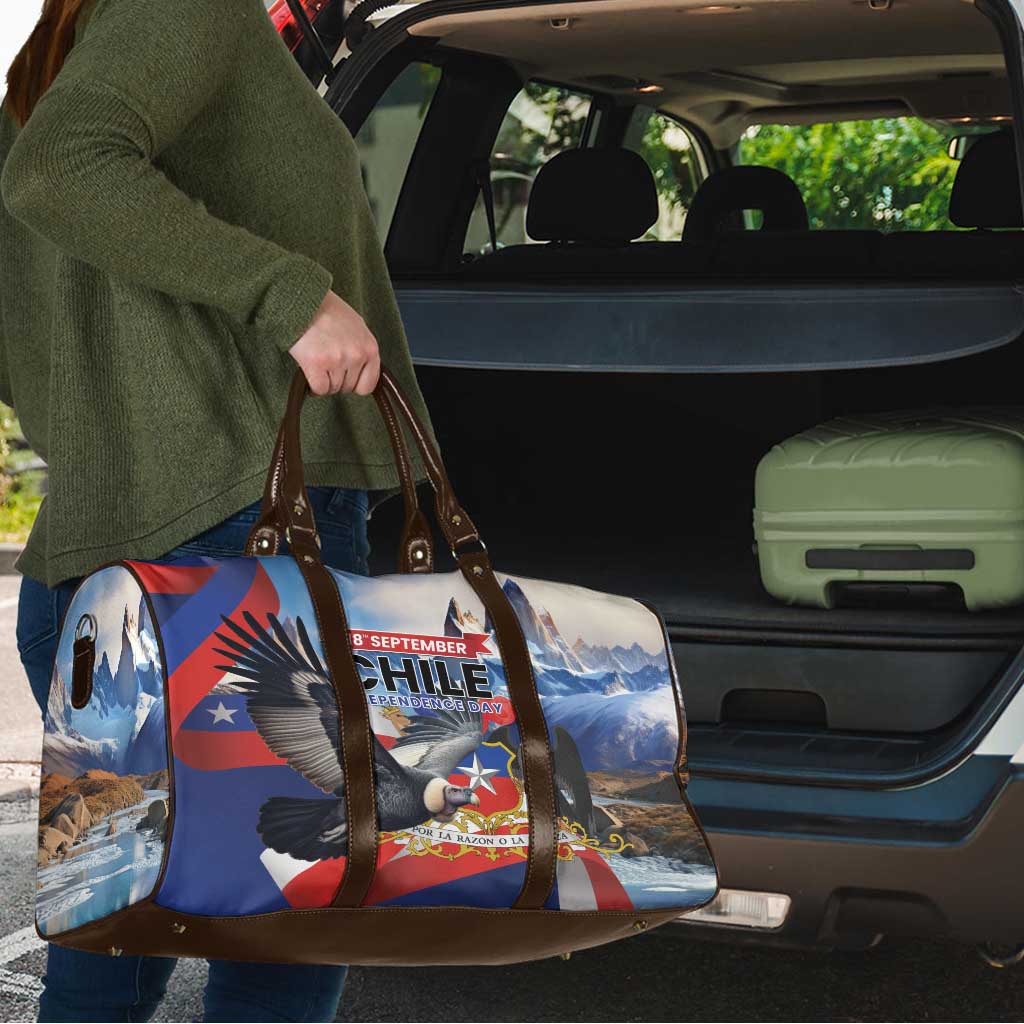 Chile Independence Day 18th September Travel Bag Andean Condor Flying - Wonder Print Shop