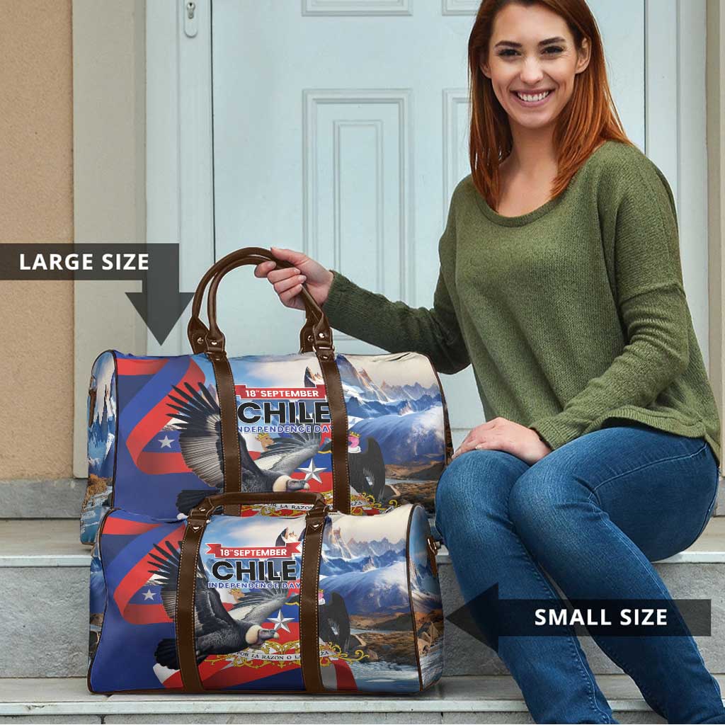 Chile Independence Day 18th September Travel Bag Andean Condor Flying - Wonder Print Shop