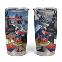 Personalized Chile Independence Day 18th September Tumbler Cup Andean Condor Flying - Wonder Print Shop