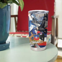 Personalized Chile Independence Day 18th September Tumbler Cup Andean Condor Flying - Wonder Print Shop