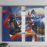 Chile Independence Day 18th September Window Curtain Andean Condor Flying - Wonder Print Shop