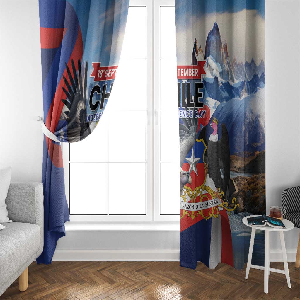 Chile Independence Day 18th September Window Curtain Andean Condor Flying - Wonder Print Shop