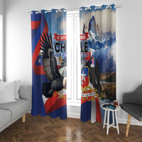 Chile Independence Day 18th September Window Curtain Andean Condor Flying - Wonder Print Shop