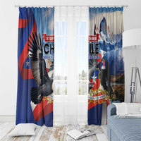 Chile Independence Day 18th September Window Curtain Andean Condor Flying - Wonder Print Shop