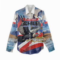 Personalized Chile Independence Day 18th September Women Casual Shirt Andean Condor Flying - Wonder Print Shop