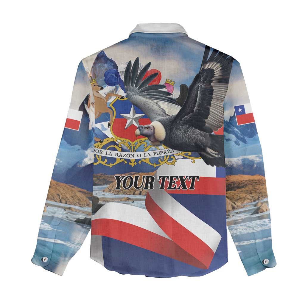 Personalized Chile Independence Day 18th September Women Casual Shirt Andean Condor Flying - Wonder Print Shop