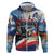 Personalized Chile Independence Day 18th September Zip Hoodie Andean Condor Flying - Wonder Print Shop
