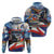 Personalized Chile Independence Day 18th September Zip Hoodie Andean Condor Flying - Wonder Print Shop