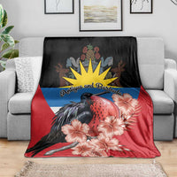 Antigua and Barbuda Blanket Magnificent Frigatebird Hibiscus