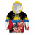 Personalized Antigua and Barbuda Kid Hoodie Magnificent Frigatebird Hibiscus - Wonder Print Shop
