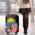 Antigua and Barbuda Luggage Cover Magnificent Frigatebird Hibiscus - Wonder Print Shop