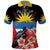 Personalized Antigua and Barbuda Polo Shirt Magnificent Frigatebird Hibiscus - Wonder Print Shop