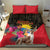 Antigua and Barbuda Bedding Set Fallow Deer Tropical Bouquet - Wonder Print Shop