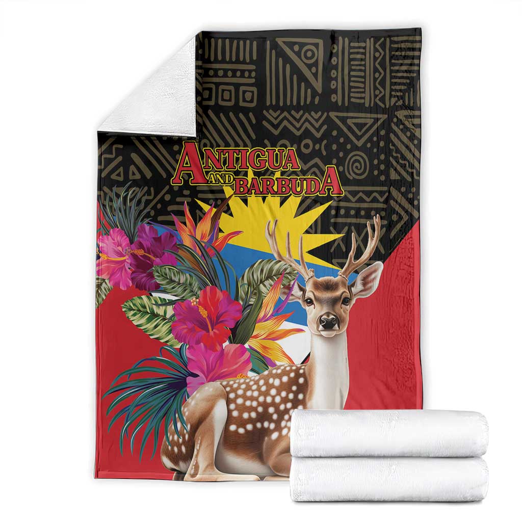 Antigua and Barbuda Blanket Fallow Deer Tropical Bouquet