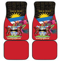 Antigua and Barbuda Car Mats Fallow Deer Tropical Bouquet - Wonder Print Shop