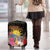 Antigua and Barbuda Luggage Cover Fallow Deer Tropical Bouquet - Wonder Print Shop
