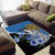 Estonia Area Rug Grey Wolf Cyanus Flowers - Wonder Print Shop