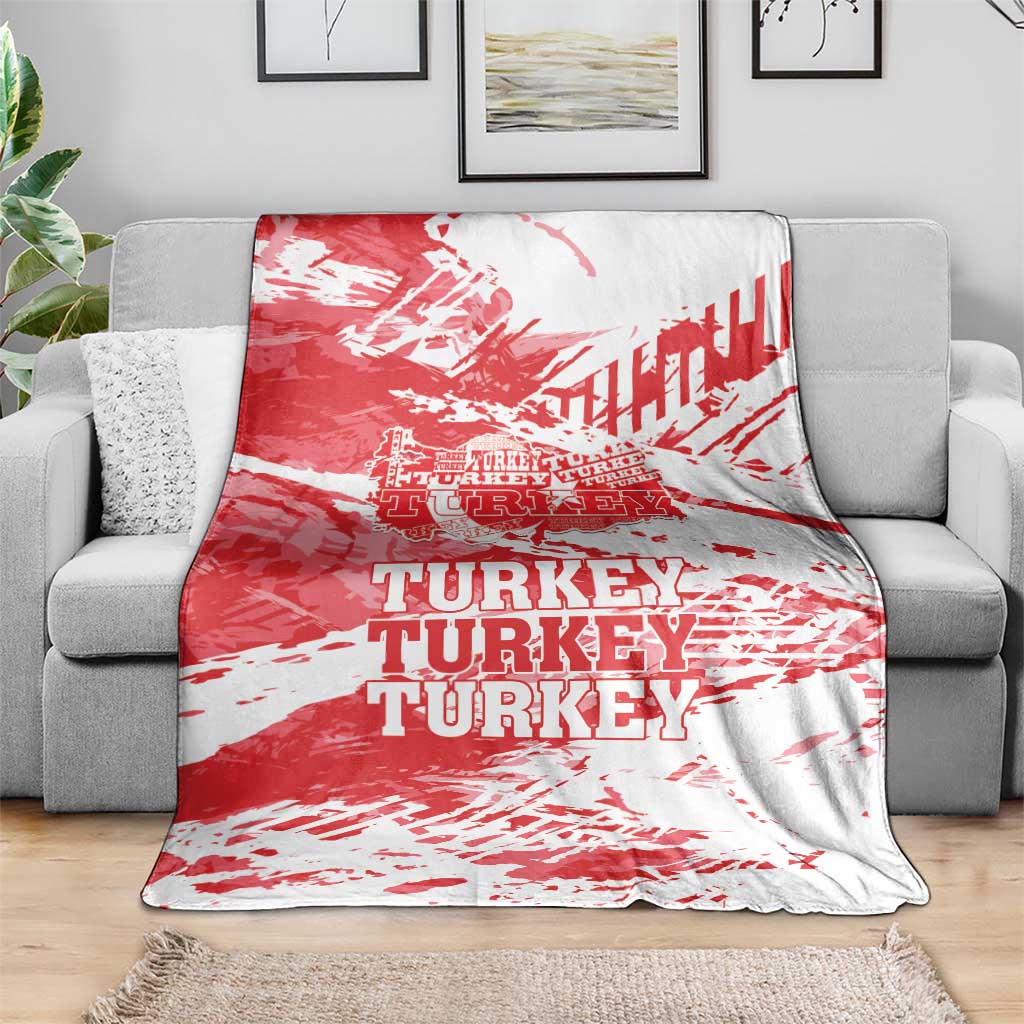 Turkey Blanket Turkiye Map Unique Grunge