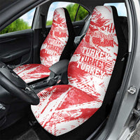 Turkey Car Seat Cover Turkiye Map Unique Grunge - Wonder Print Shop