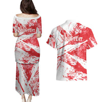 Personalised Turkey Couples Matching Puletasi and Hawaiian Shirt Turkiye Map Unique Grunge - Wonder Print Shop