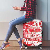 Turkey Luggage Cover Turkiye Map Unique Grunge - Wonder Print Shop