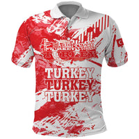 Personalised Turkey Polo Shirt Turkiye Map Unique Grunge - Wonder Print Shop