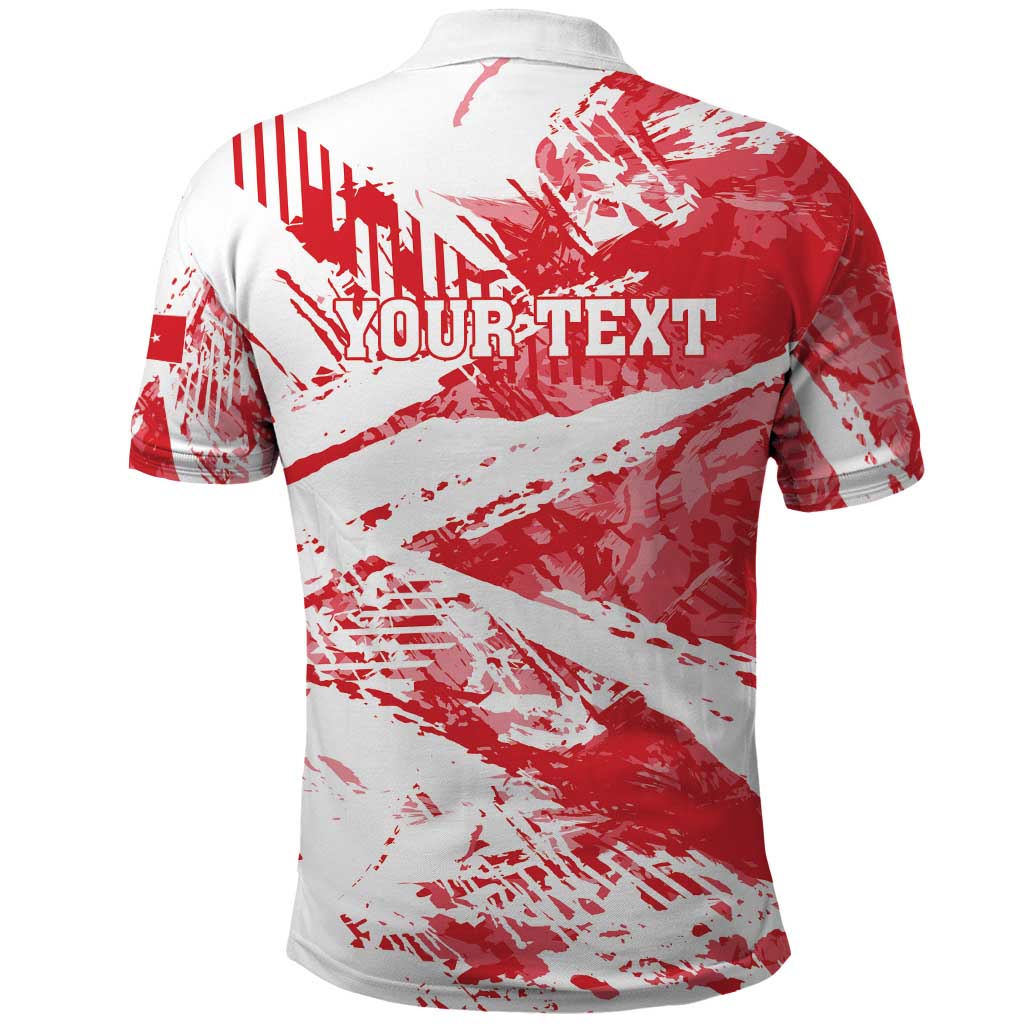 Personalised Turkey Polo Shirt Turkiye Map Unique Grunge - Wonder Print Shop