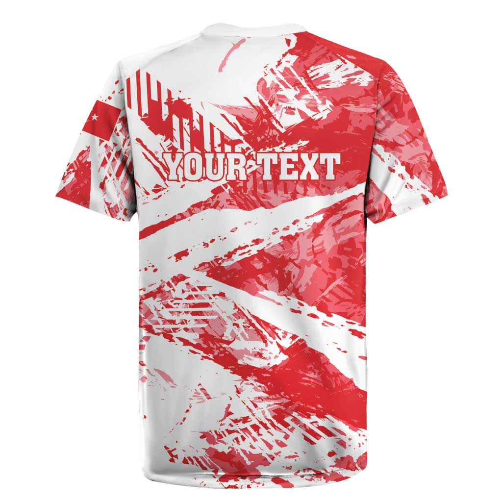 Personalised Turkey Rugby Jersey Turkiye Map Unique Grunge - Wonder Print Shop