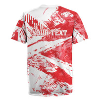 Personalised Turkey Rugby Jersey Turkiye Map Unique Grunge - Wonder Print Shop