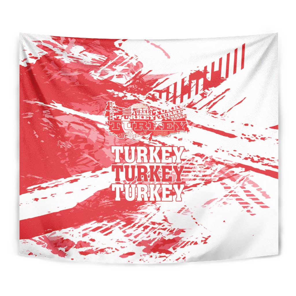 Turkey Tapestry Turkiye Map Unique Grunge - Wonder Print Shop