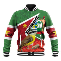 Personalized Suriname Baseball Jacket Gerechtigheid Vroomheid Vertrouwen - Wonder Print Shop