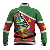 Personalized Suriname Baseball Jacket Gerechtigheid Vroomheid Vertrouwen - Wonder Print Shop
