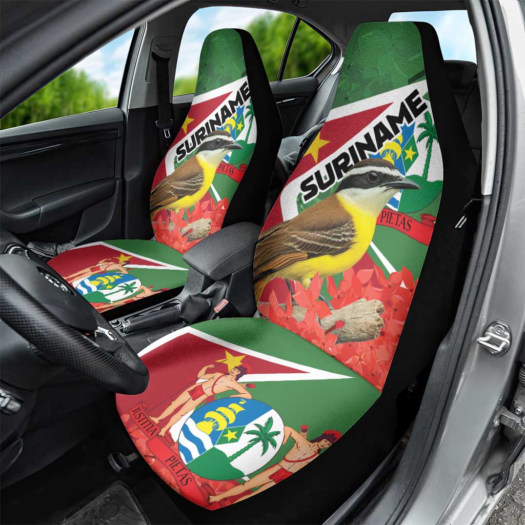 Suriname Car Seat Cover Gerechtigheid Vroomheid Vertrouwen - Wonder Print Shop