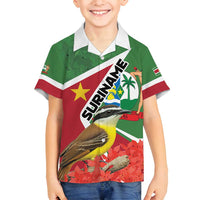 Personalized Suriname Family Matching Off Shoulder Short Dress and Hawaiian Shirt Gerechtigheid Vroomheid Vertrouwen - Wonder Print Shop